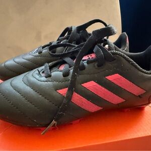 Black and Red Soccer Cleats